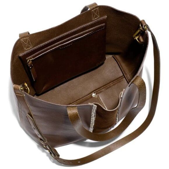 New! Madewell Medium Transport Tote Suede Inset Edition‎ - Picture 4 of 16